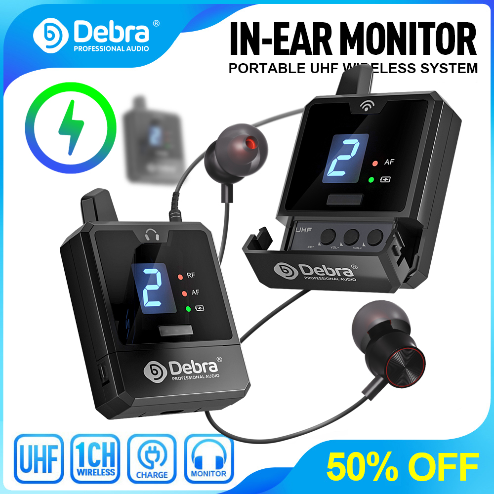 In Ear Monitor Iem - Debra UHF IEM Drahtloses In-Ear-Monitor-System Audio-Mini