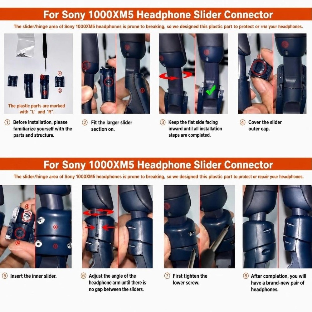 Kunststoff-Reparaturset für Ko – Sony Headphone Wh-1000Xm5 Bewertung und Preis